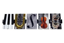 MUSIC Framed Photograph Word Letter Art Alphabet Home Decor Office Gift ... - £38.32 GBP