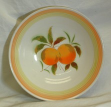 Sears Harmony House Ironstone Tangerine Vegetable Bowl Ribbed 4264 Japan - £23.35 GBP