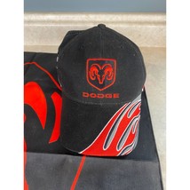 Dodge #9 Chase Authentics One Size  Black With Red Flames Logo Ball Cap ... - $14.84