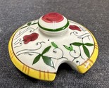 Vintage PY Early Provincial ROOSTER &amp; ROSES Lid Only for Double Jam /Jelly - $4.95
