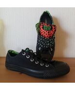 Converse All Star Sneakers Womens 9.5 Black Cheetah Chuck Taylor Double ... - €25,53 EUR