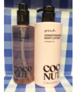 Victoria&#39;s Secret Pink Conditioning Coconut Body Lotion &amp; Body oil Set (... - $364.13 MXN