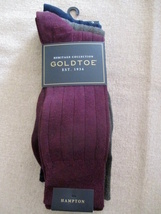 NWT Men’s Heritage Hampton Gold Toe Socks 3-Pack Shoe Size 6-12½. - £11.94 GBP