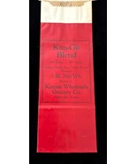 Vintage Kan-Ok Blend Coffee bag 1lb Kansas Wholesale Grocery Co - $150.78 MXN