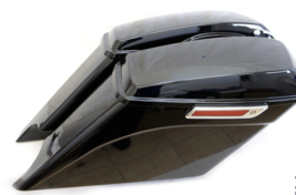 Repaintable  7&quot; Angled Extended Stretched Saddlebags Bags Harley Touring... - $7,763.31 MXN