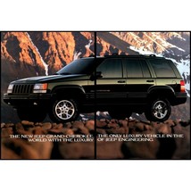 1996 Jeep Grand Cherokee 4x4 2 Page Vintage Print Ad Off Road Mountains Wall Art - £8.20 GBP