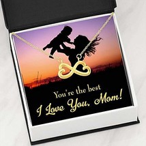 Express Your Love Gifts Mother Necklace You&#39;re The Best English Mom Necklace Kee - £35.57 GBP
