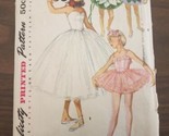 1950&#39;s Vtg Simplicity Ragazze&#39; Danza Costume Motivo 4863 Misura 14 Taglio - $18.13