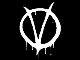 V FOR VENDETTA LOGO Vinyl Decal Car Wall Truck Sticker CHOOSE SIZE COLOR - £2.17 GBP+