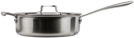 All-Clad TK™ 5-Ply Copper Core 5-qt Sauteuse with D5 Lid and turner - £146.05 GBP