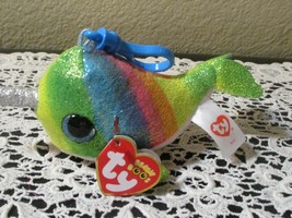 Ty Beanie Boos Nori The Rainbow Sparkle Fish With Clip NEW - £7.41 GBP