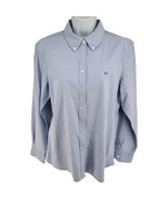 Southern Tide Long Sleeve Button Down Women&#39;s Shirt Top Size M Blue - £17.08 GBP