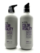 kms Color Vitality Blonde Shampoo &amp; Conditioner Anti-Yellowing &amp; Repair 25.3 oz  - £51.13 GBP