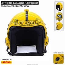 Jet Fighter Blue Angels Flight Helmet Pilot Aviator USN Navy Movie Prop - £312.73 GBP