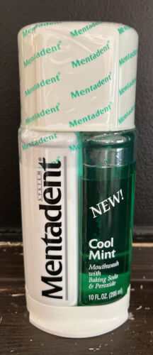 (1) Mentadent Cool Mint Mouthwash with Baking Soda 10 Ounces Discontinued - $29.95