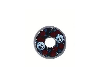 Skeleton Wreath Painting Picture Halloween Printed Piece Custom Minifigures - $5.45