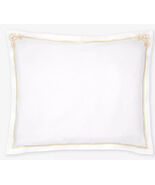 Sferra Fiorina White Boudoir Sham Pink Yellow Carnations Embroidery Ital... - $826.45 MXN