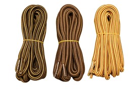 3 pair 5mm Heavy duty Round Hiking Work Boot Laces Shoelaces Strings Replacement - £7.54 GBP