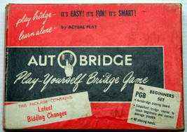Mid-Century AUTOBRIDGE Play-Yourself-Bridge-Game PGB Beginners set 48 hands - $9.73