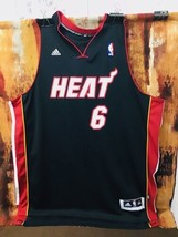 Lebron James Miami Heat Adidas Black Swingman Jersey Size XXL - $277.20