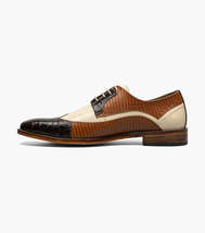 Stacy Adams Gallinari Wingtip Lace Up Leather Shoes Brown Multi 25660-249 image 4