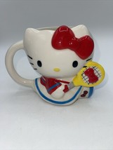 Sanrio Hello Kitty Tennis Player 16 oz Sculpted Ceramic Coffee Mug World Market - £19.98 GBP
