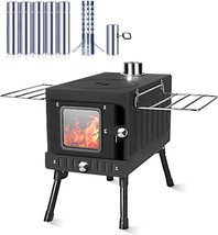 Huskfirm Wood Burning Stove, Tent Stove For Heating, Folding Portable Wood Stove - £131.07 GBP