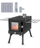 Huskfirm Wood Burning Stove, Tent Stove For Heating, Folding Portable Wo... - £130.69 GBP