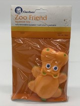VINTAGE NOS Gerber Zoo Friend Squeeze Toys with Squeaker Hippo Baby Soft Vinyl - £6.78 GBP