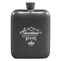 Gentlemen&#39;s Hardware Stainless Steel Hip Flask Whiskey Camping Rounded Edges 6oz - £16.72 GBP