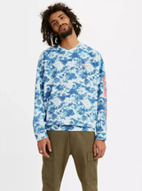 Levi&#39;s Men&#39;s French Terry Oversized Crewneck Sweatshirt Algodon Crystal ... - $26.99