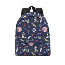 New York Mickey NY Leisure Canvas Backpack Sport GYM Travel Daypack - £19.97 GBP