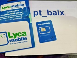 Lycamobile Portugal Sim Card Anonymous Active Prepaid Free Europe UK roa... - £9.54 GBP