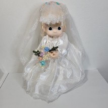 Precious Moments Jessi Bride Doll With Stand 1985 Samuel J Butcher Appla... - $24.16