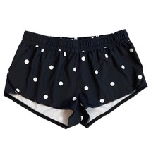 Endless Sun Women&#39;s Polka Dot Mesh Shorts Black Size S Beach Summer Casual - £7.65 GBP