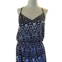 Black and White Razor Back Maxi Sun Dress Bust Size 34&quot; (M) - $14.03