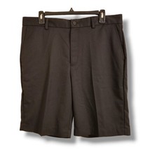 Greg Norman Men&#39;s Size 34W Black Natural Performance Pleated Shorts - £19.97 GBP