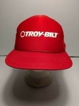 Troy-Bilt Mesh Trucker Hat Red Snapback Hat Cap  - £8.73 GBP