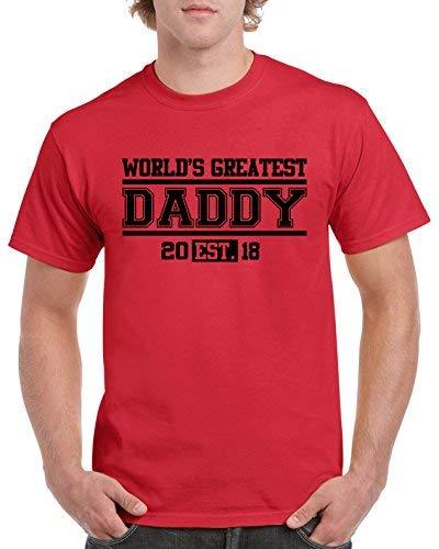 stickerdad World&#39;s Greatest Daddy T-Shirt by (XL, Red) - $13.85
