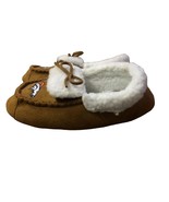 NFL FOCO Moccasin Slippers Youth XL NEW Denver Broncos Tan - £15.56 GBP
