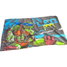 VINTAGE NICKELODEON Colorful NINJA TURTLE &quot;Raph&quot; &quot;Leo&quot; PILLOW CASE - $11.29