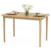 48 Inch Solid Wood Dining Table with Rubber Wood Supporting Legs for Kitchen Din - $2,997.35 MXN