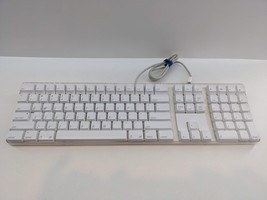 Works Genuine Apple Wired White Keyboard A1048 EMC1944 USA Layout - £15.97 GBP