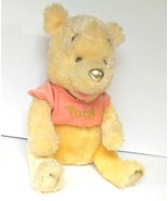 Golden Disney Store Pooh Bear pastel Pink shirt Pastel Stuffed animal Toys - £36.14 GBP
