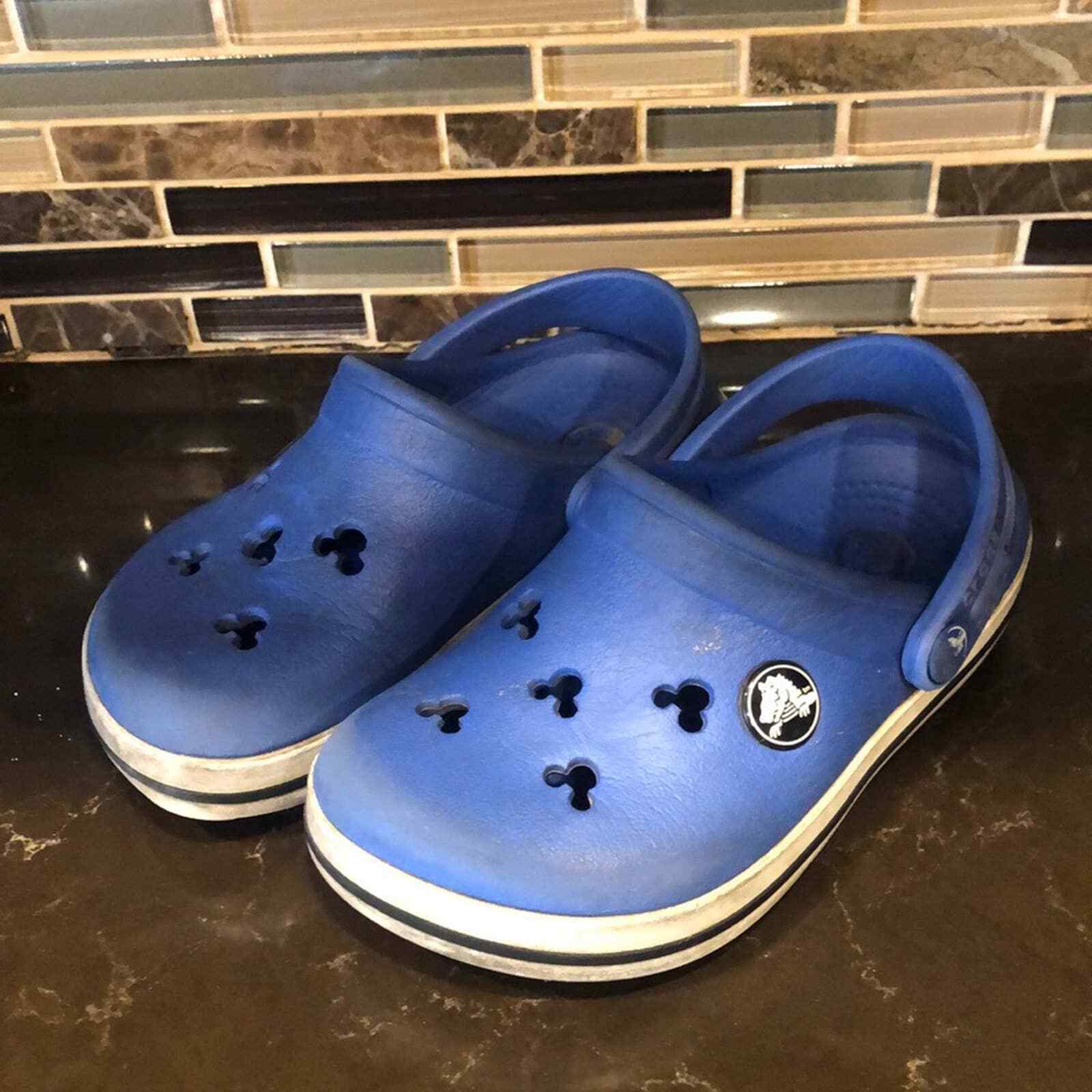 Crocs Mickey Mouse cutout Sandals kids size 8-9 - $23.27