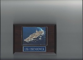 USS EISENHOWER PLAQUE CVN-69 NAVY US USA MILITARY NUCLEAR AIRCRAFT CARRIER - $3.95
