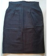Vintage Christian Dior Skirt Black Gray Geometric Pencil Women&#39;s Size 12 - $39.59