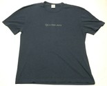 2000s Ck calvin klein Jeans T-Shirt Uomo M Blu Navy Girocollo Spellout - $13.99