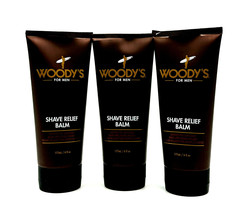Woody&#39;s For Men Shave Relief Balm Smoothing Post Shave Balm 6 oz-3 Pack - £35.58 GBP