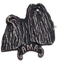 American Maltese Association Sterling Silver Dog Brooch - $80.18